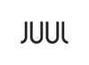 The JUUL vapes logo is shown in black writing against a white background on the House of Vapes - London homepage.