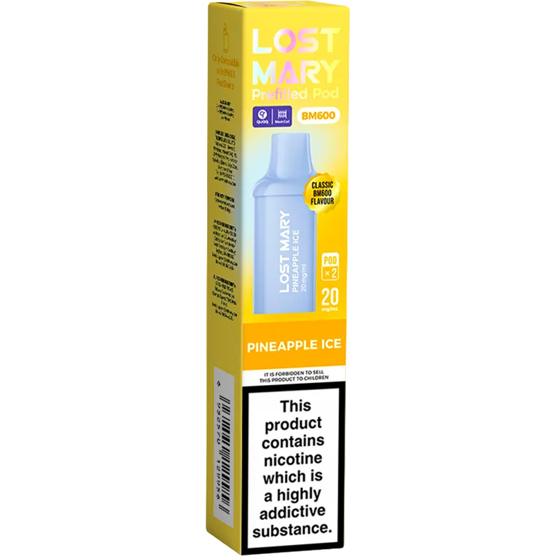 Pineapple Ice Lost Mary BM600 Pods 2 Pack