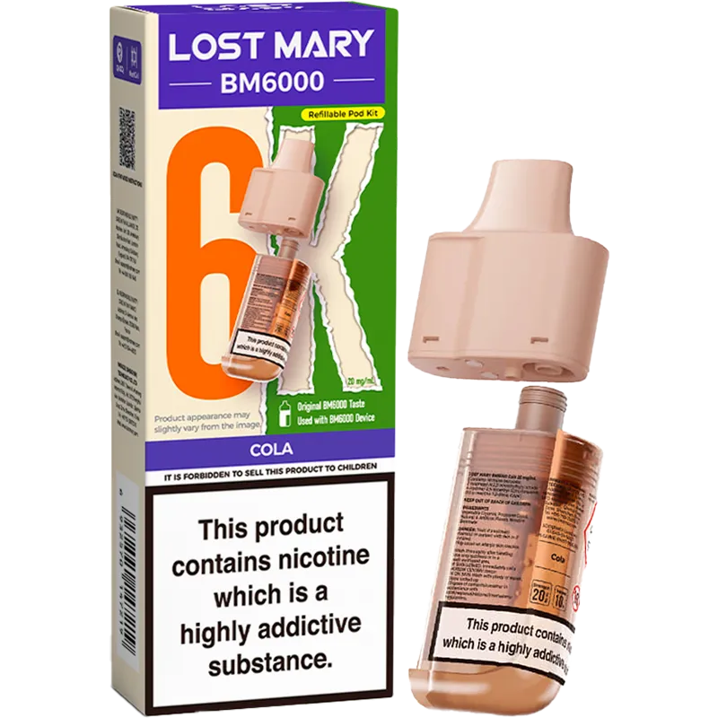 Cola Lost Mary BM6000 Pod & Refill 12ml
