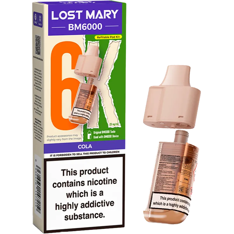 Cola Lost Mary BM6000 Pod & Refill 12ml