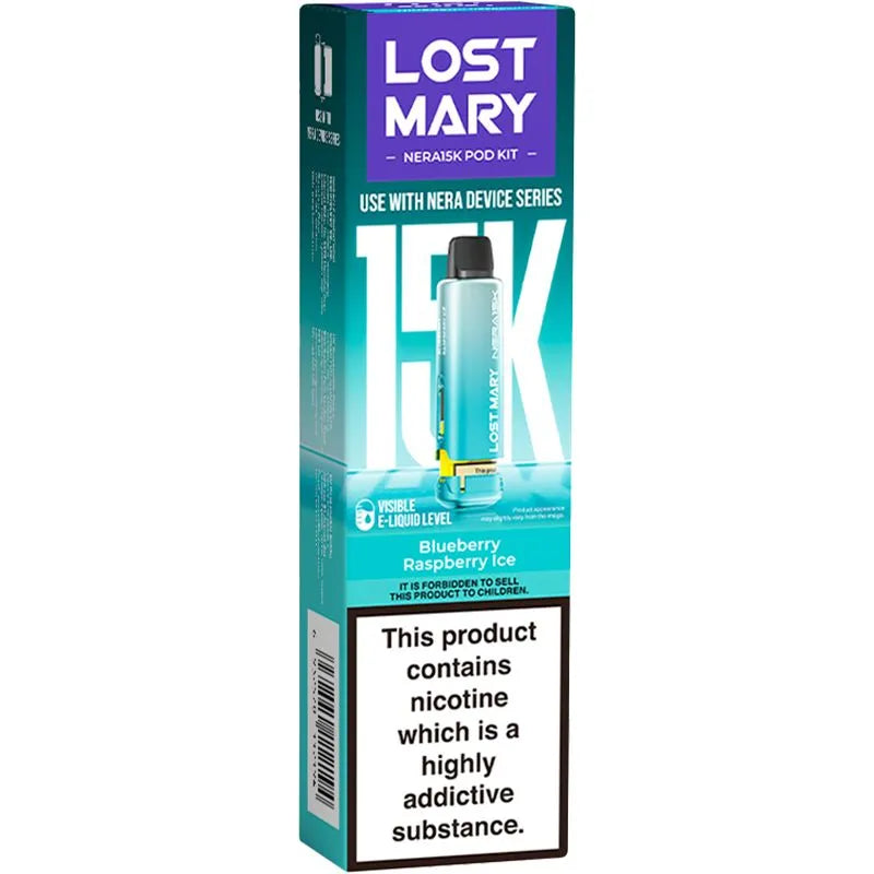 Blueberry Raspberry Ice Lost Mary Nera 15K Pod & Refill