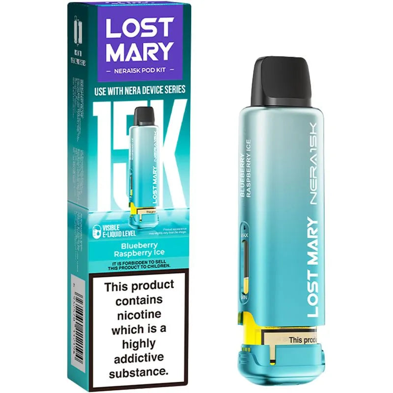 Blueberry Raspberry Ice Lost Mary Nera 15K Pod & Refill