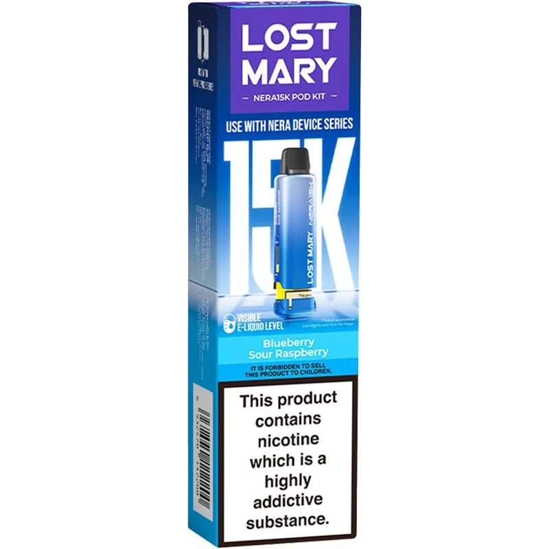 Blueberry Sour Raspberry Lost Mary Nera 15K Pod & Refill