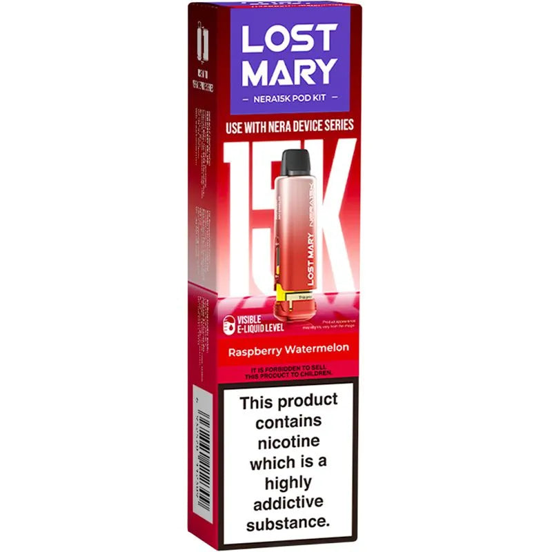 Raspberry Watermelon Lost Mary Nera 15K Pod & Refill