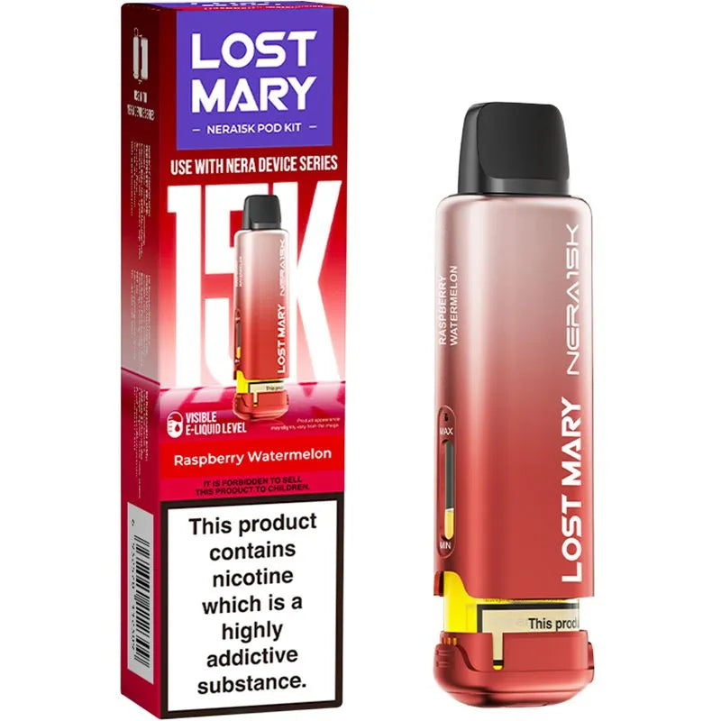 Raspberry Watermelon Lost Mary Nera 15K Pod & Refill