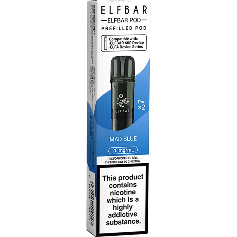Mad Blue Elf Bar 600 Pods 2 Pack