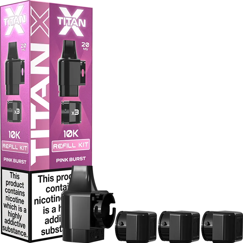 Pink Burst Titan X Pod & Refill 17ml