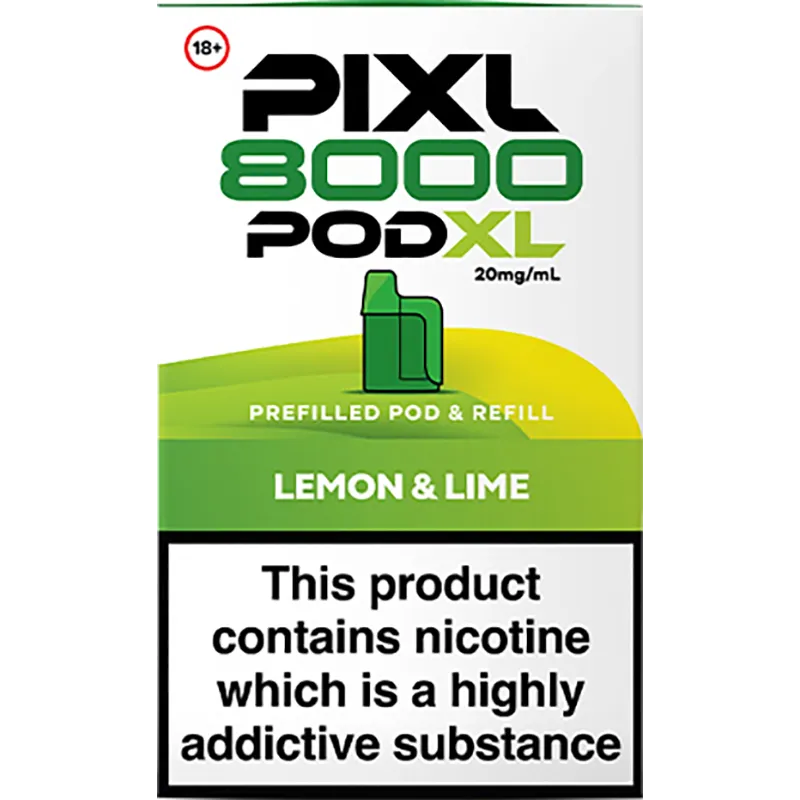 Lemon Lime PIXL 8000 Pod XL Pod & Refill 12ml