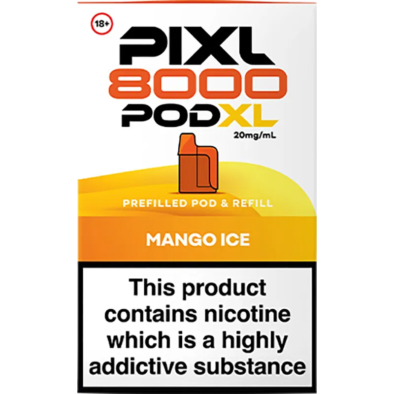 Mango Ice PIXL 8000 Pod XL Pod & Refill 12ml
