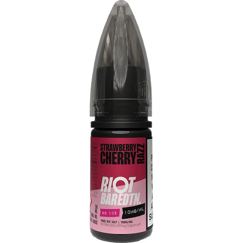 Riot BAR EDTN NO ICE Strawberry Cherry Razz E-Liquid 10ml