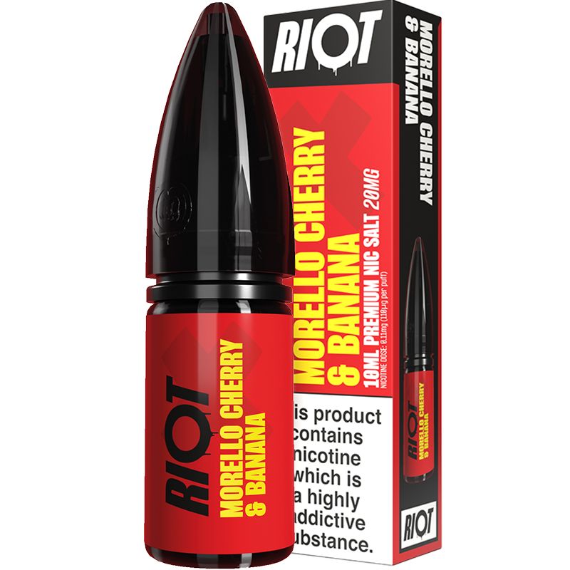 Riot X Morello Cherry & Banana E-Liquid 10ml