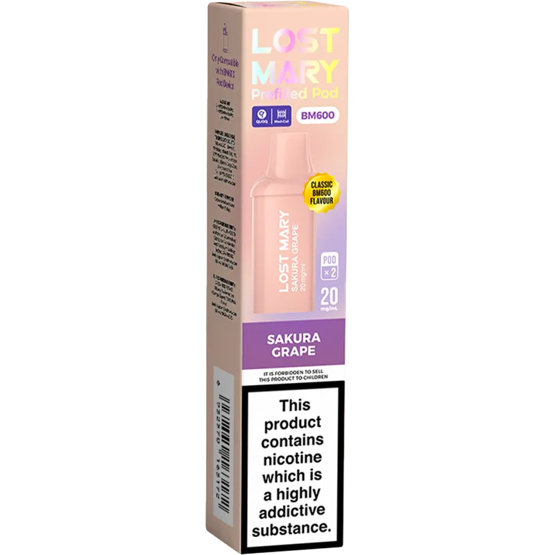 Sakura Grape Lost Mary BM600 Pods 2 Pack