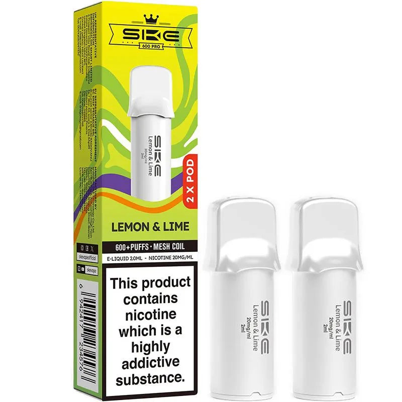 Lemon & Lime SKE Crystal Pro 600 Pods 2 Pack