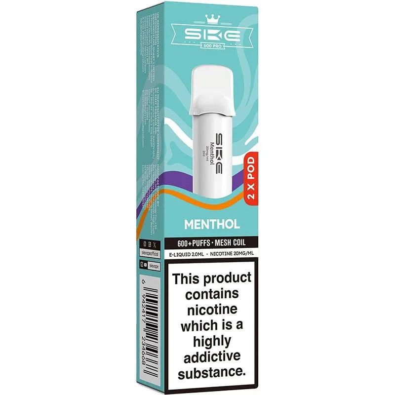 Menthol SKE Crystal Pro 600 Pods 2 Pack