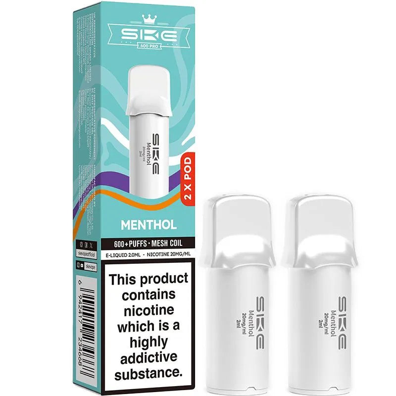 Menthol SKE Crystal Pro 600 Pods 2 Pack