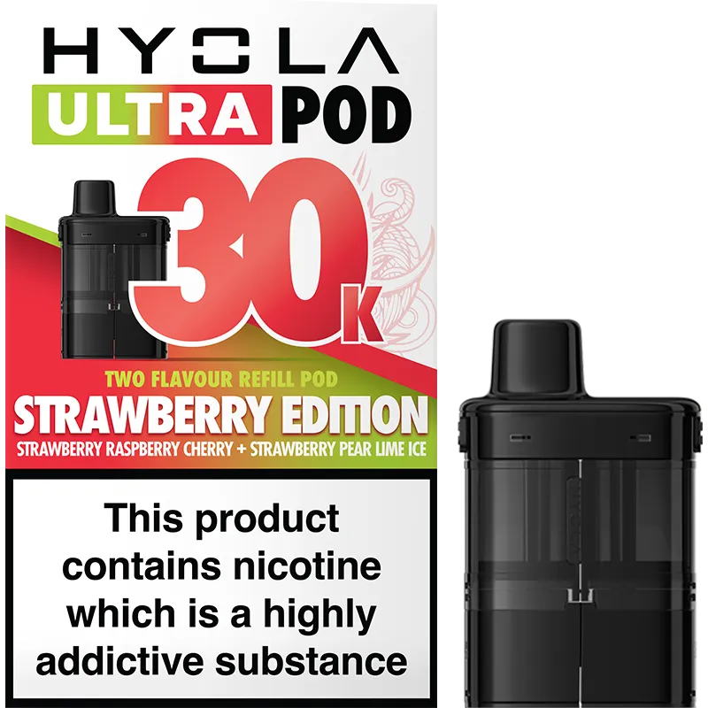 Strawberry Edition Hyola Ultra 30K Pod & Refill 20ml