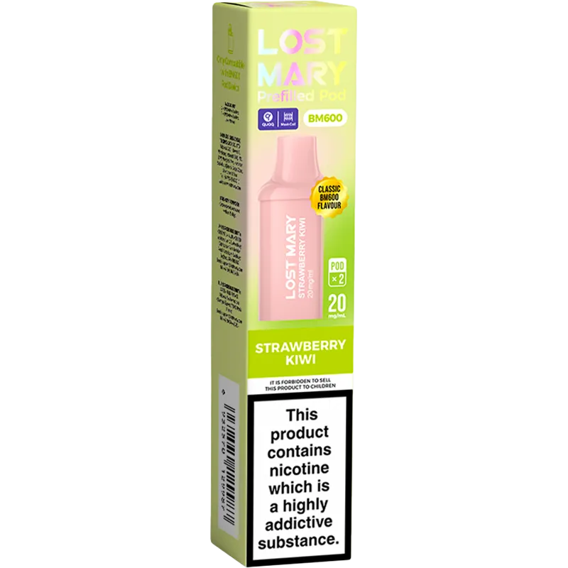 Strawberry Kiwi Lost Mary BM600 Pods 2 Pack