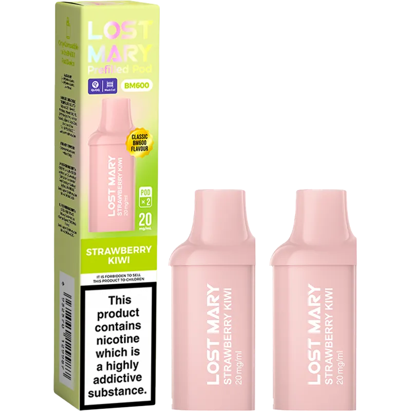 Strawberry Kiwi Lost Mary BM600 Pods 2 Pack