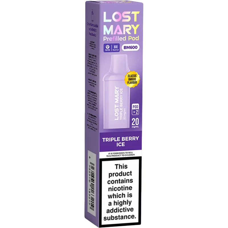 Triple Berry Lost Mary BM600 Pods 2 Pack