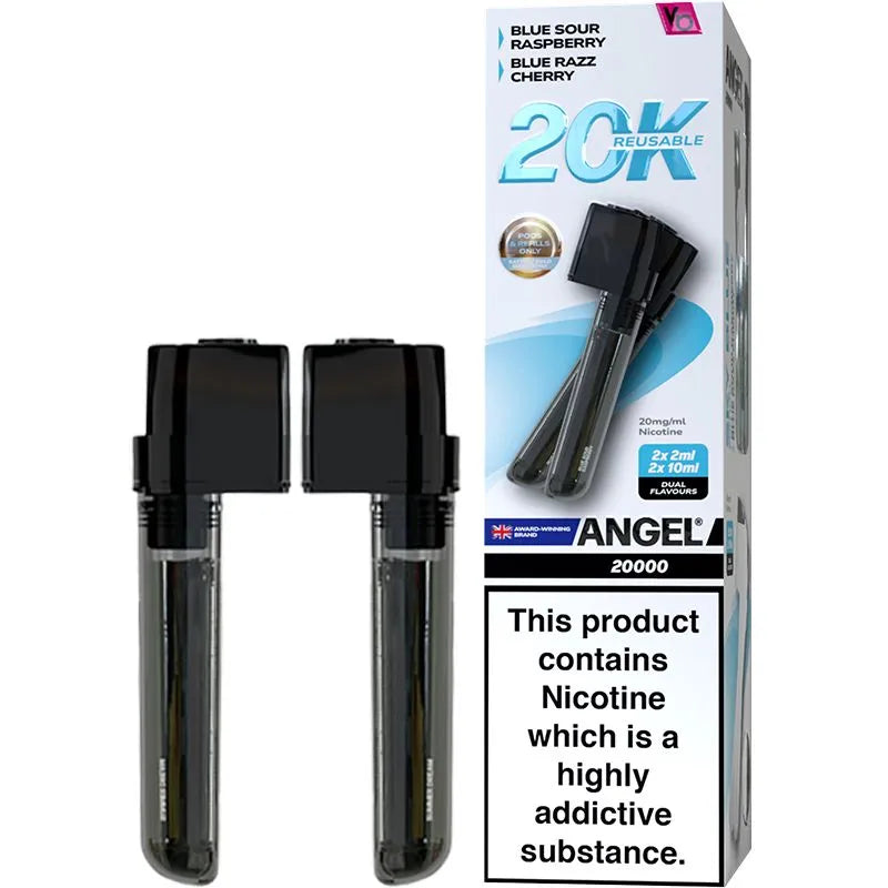 Sky Blue Edition Vapes Bars Angel 20000 Pod & Refill 24ml