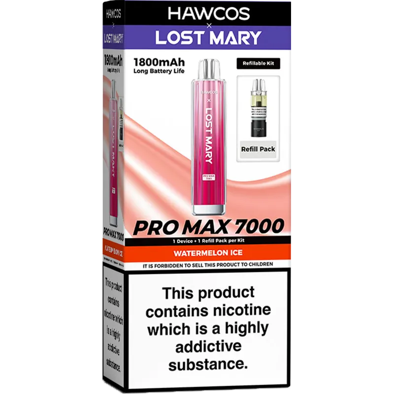 Hawcos x Lost Mary Pro Max 7000 Pod Vape Kit 10ml