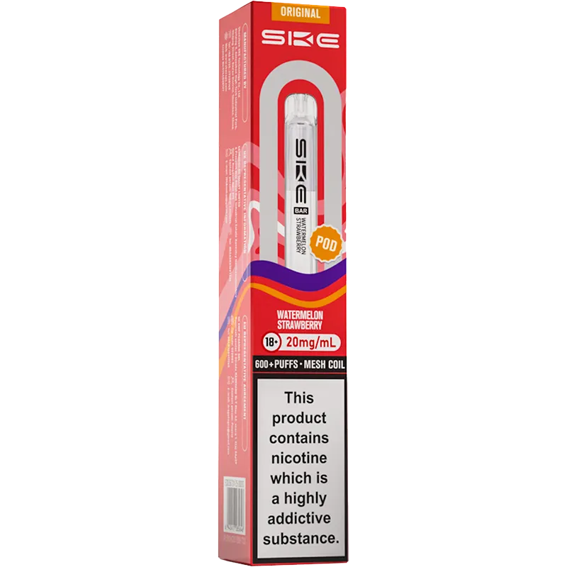 Watermelon Strawberry SKE Crystal Bar Pod 2ml