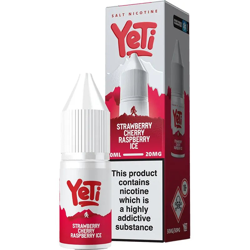 Yeti Strawberry Cherry Raspberry Ice E-Liquid 10ml