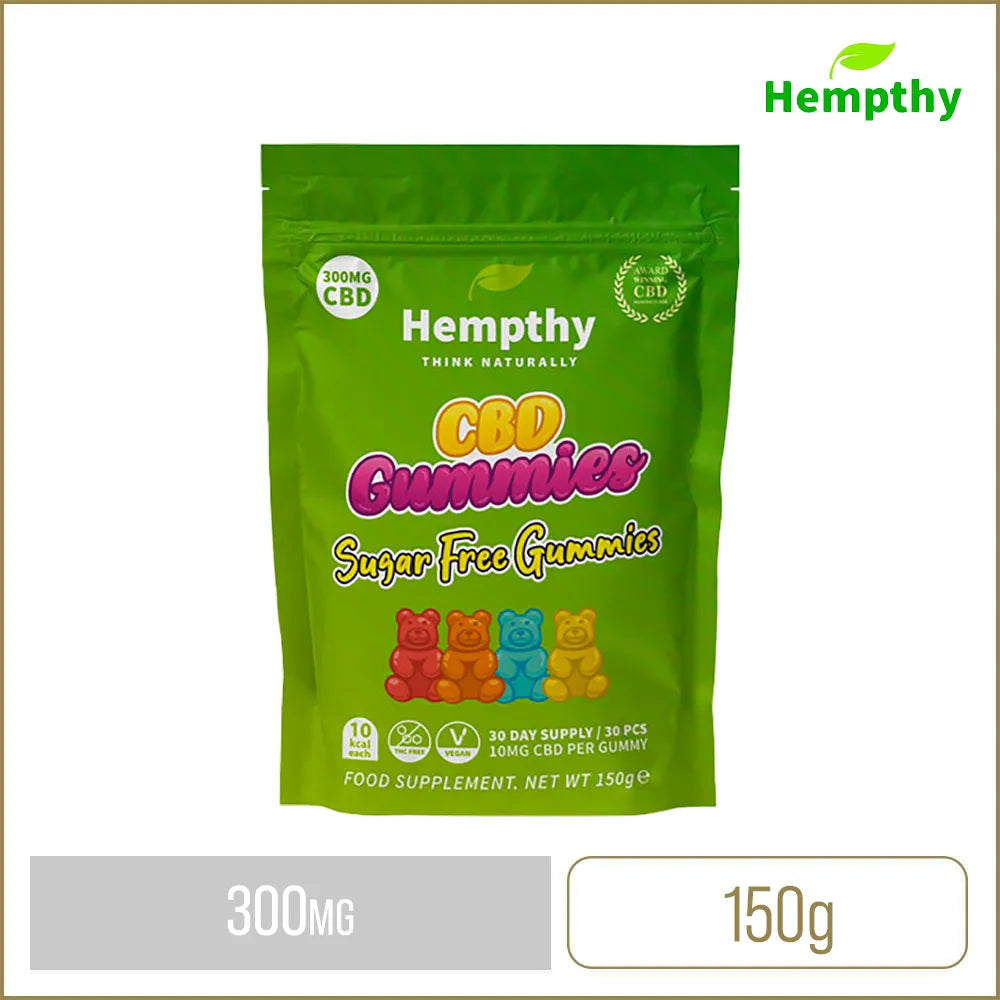 Hempthy CBD Gummies Sugar Free 300mg 30 Pack