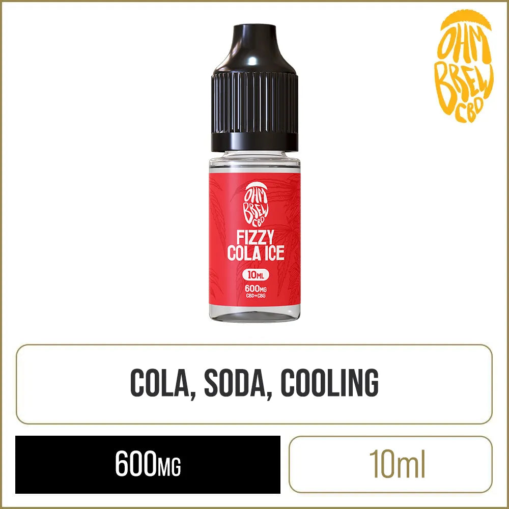 Ohm Brew CBD Fizzy Cola Ice 600mg CBD + CBG E-Liquid 10ml