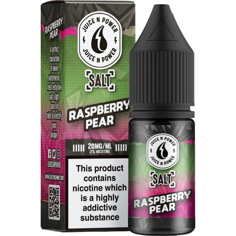 Juice & Power Salt Raspberry Pear 10ml