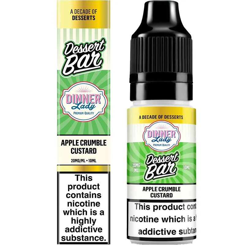 Apple Crumble Custard Dinner Lady Dessert Bar E-Liquid 10ml
