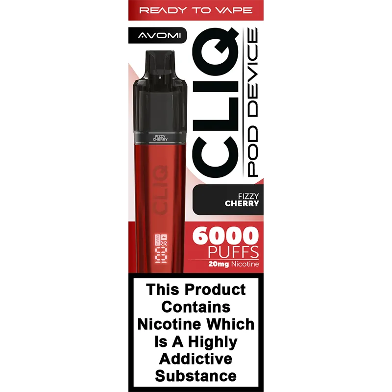 Fizzy Cherry Avomi CLIQ Pod Vape Kit 12ml
