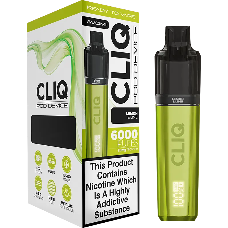 Lemon & Lime Avomi CLIQ Pod Vape Kit 12ml