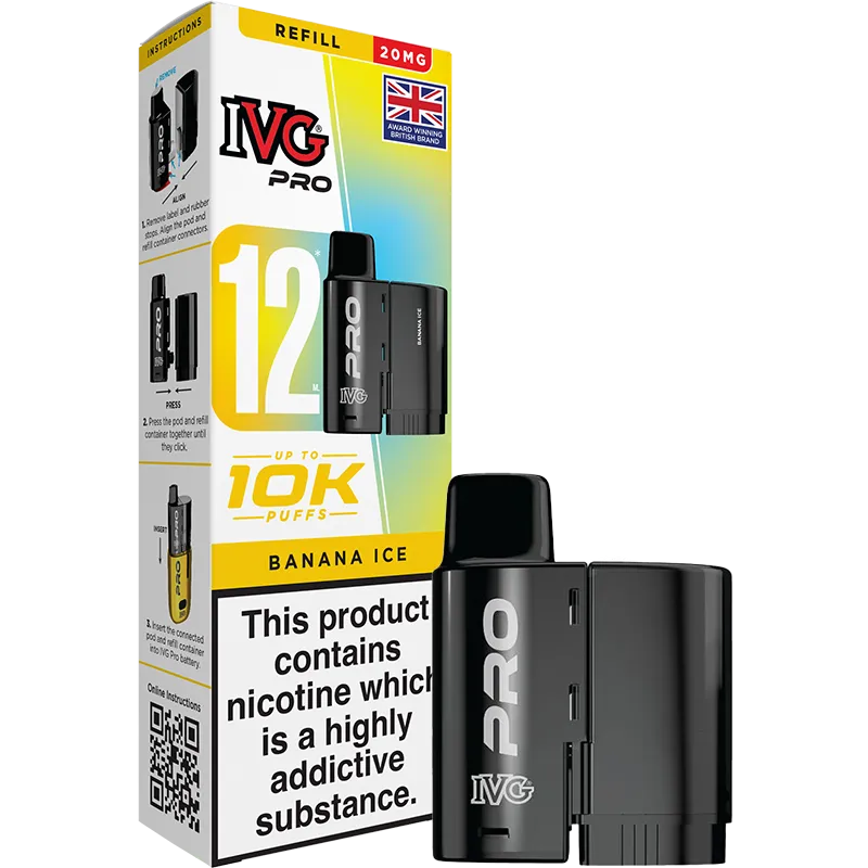 Banana Ice IVG Pro Pod & Refill 12ml