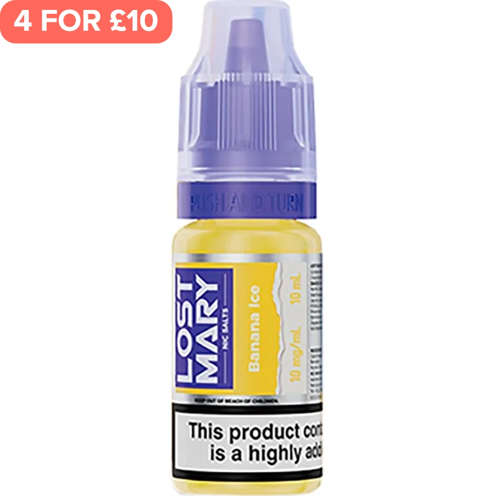 Banana Ice Lost Mary Nic Salts E-Liquid 10ml