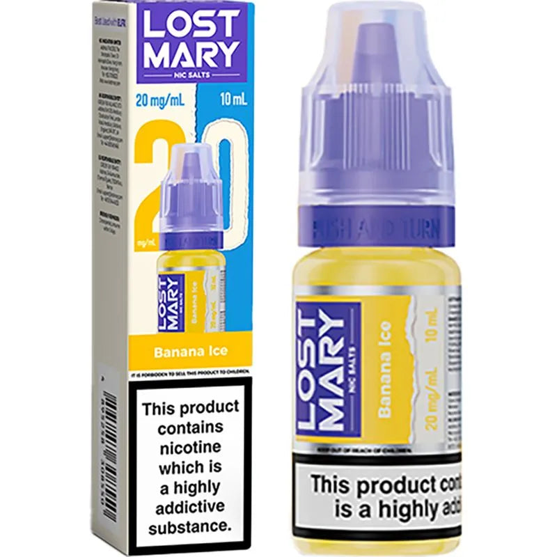 Banana Ice Lost Mary Nic Salts E-Liquid 10ml