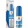 Blue razz lemonade Bar Juice 5000 e-liquid and box on a white background