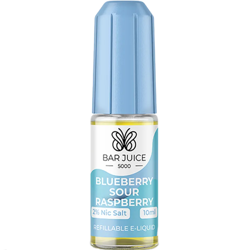 Blueberry sour raspberry Bar Juice 5000 e-liquid.