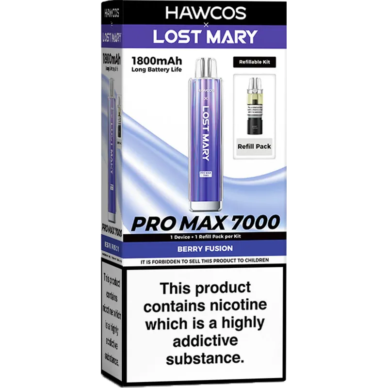 Hawcos x Lost Mary Pro Max 7000 Pod Vape Kit 10ml