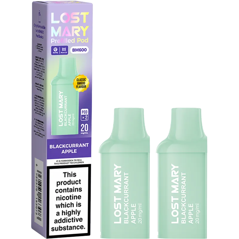 Blackcurrant Apple Lost Mary BM600 Pods 2 Pack
