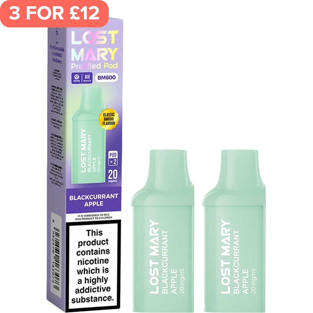 Blackcurrant Apple Lost Mary BM600 Pods 2 Pack