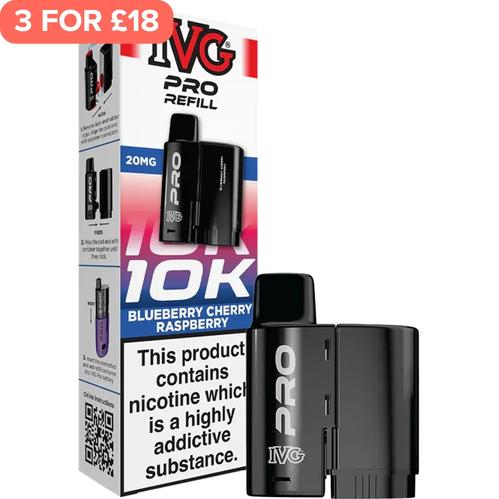 Blueberry Cherry Raspberry IVG Pro Pod & Refill 12ml