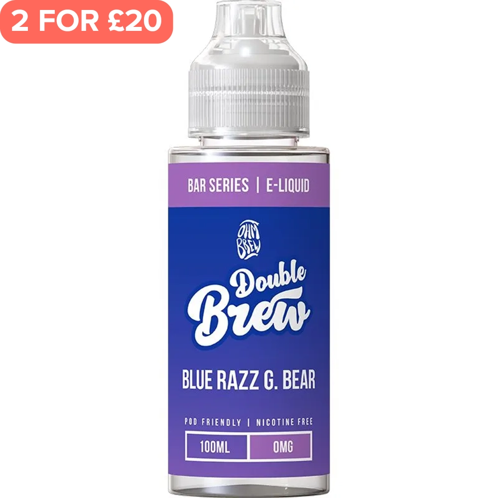 Blue Razz G. Bear Double Brew E-Liquid 100ml
