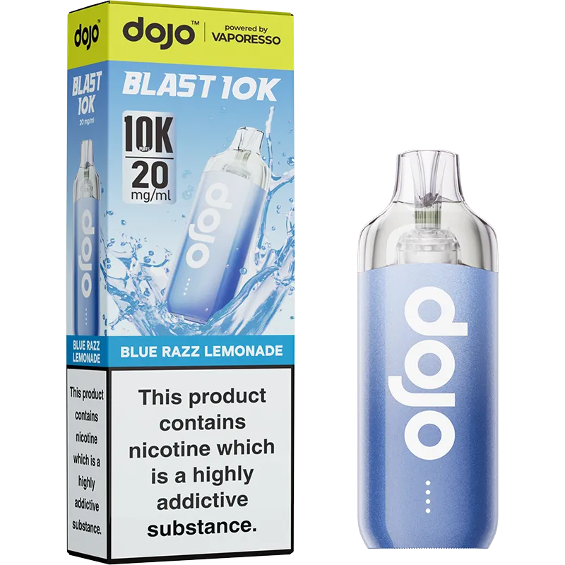 DOJO Blast 10K Blue Razz Lemonade Pod Vape Kit 10ml