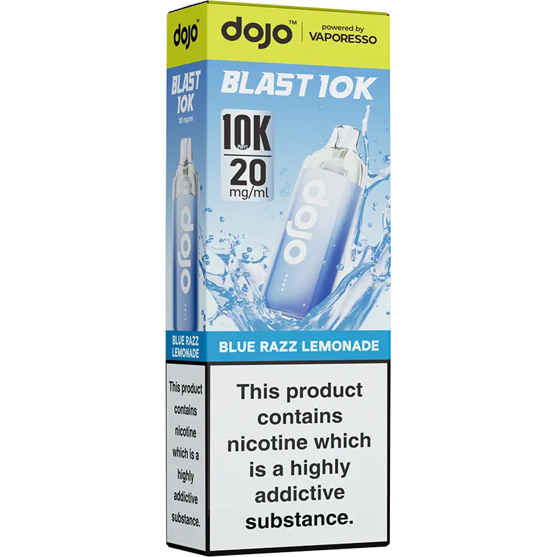 DOJO Blast 10K Blue Razz Lemonade Pod Vape Kit 10ml