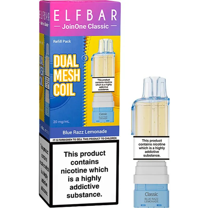 Blue Razz Lemonade Elf Bar JoinOne Classic Pod & Refill 12ml
