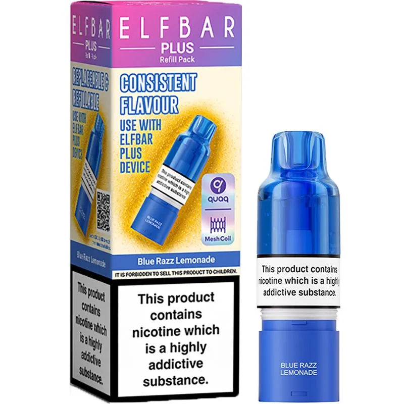 Blue Razz Lemonade Elf Bar Plus Pod & Refill 10ml