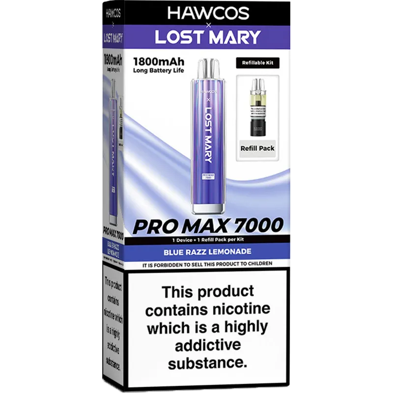 Hawcos x Lost Mary Pro Max 7000 Pod Vape Kit 10ml