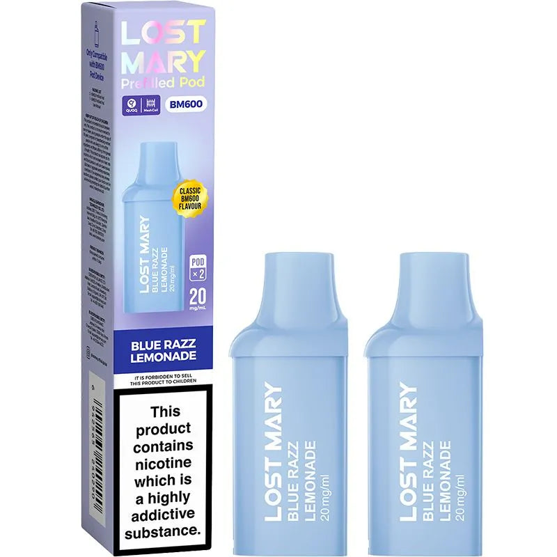 Blue Razz Lemonade Lost Mary BM600 Pods 2 Pack