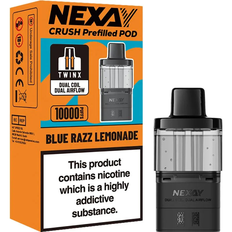 Blue Razz Lemonade Nexay Crush Pod & Refill 10ml